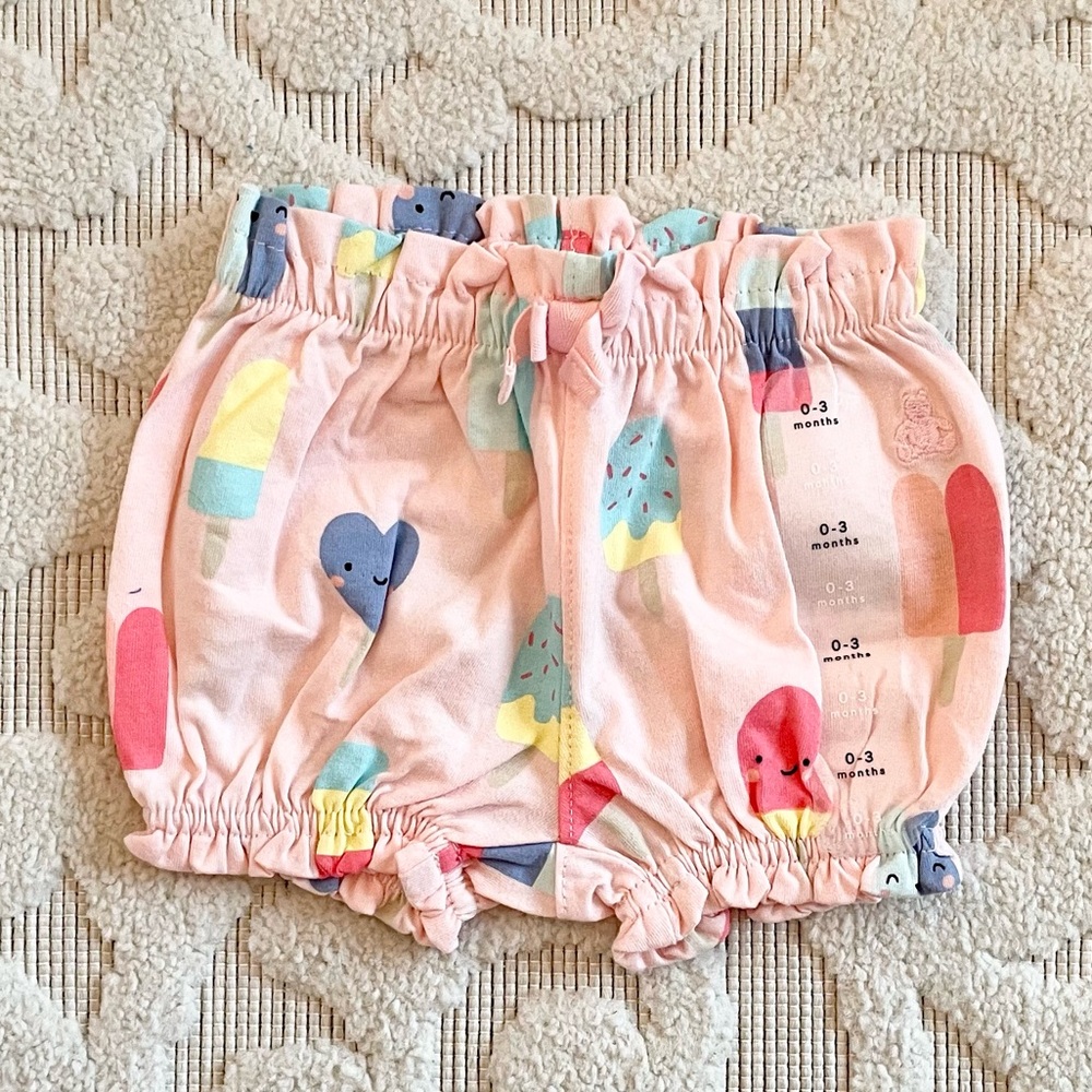 Baby Gap girl popsicle bubble shorts 0-3m NWT! - Picture 1 of 2